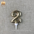 Big Number 2  Birthday Candle Cake Toppers for Men